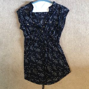 Maternity Navy Blouse